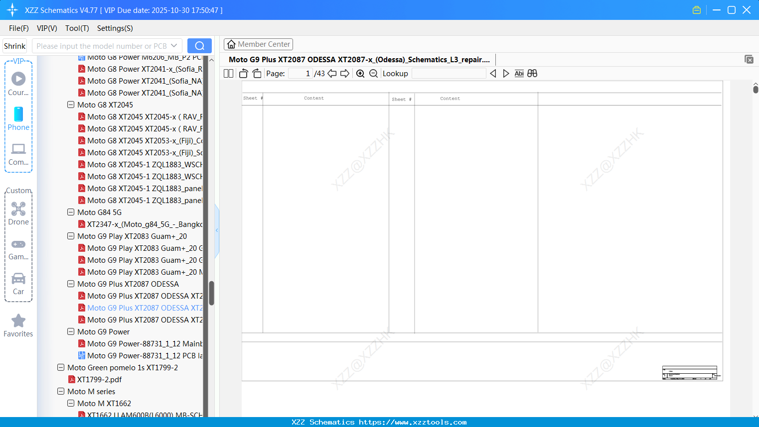Motorola Moto G9 Plus XT2087 ODESSA XT2087-x_(Odessa)_Schematics_L3_repair